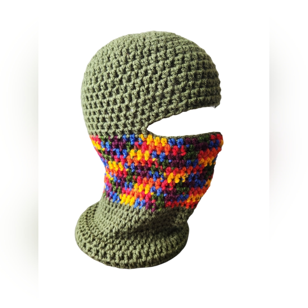 Green/Multi-Color Skimask - Picture 2 of 2